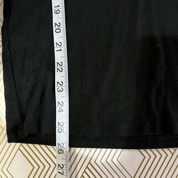 Express One Eleven Womens Skull T‎ Shirt Size XS  Criss Cross V Neck Grunge Goth - Picture 6 of 6